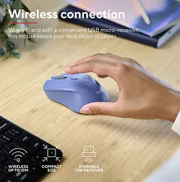 Комп'ютерна миша Trust Mydo Silent WL синій teh0014061 - мініатюра 5