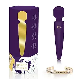 Вібромасажер Rianne S: Bella Mini Wand Purple, 10 режимів, медичний силікон, подарункове паковання - мініатюра 6