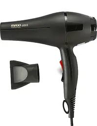 Фен для сушіння та укладання волосся Maxi HD-8003 Black (16511)