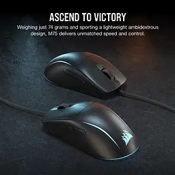 Миша геймерська Corsair M75 (CH-930D010-EU) - мініатюра 9