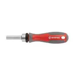 Викрутка реверсивна з храповим механізмом та комплектом насадок 31 одиниця INTERTOOL VT-3374 - мініатюра 6