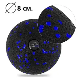 Набір для масажу та йоги PowerPlay PP_4093 EPP (3 м'ячики + валик масажер 15*5,3 см) Blue + гумка 7,5 кг (PP_4093_Blue) - мініатюра 5