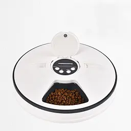Автоматична годівниця для собак і котів електронна Pet Feeder, 30x7 см, 6 порцій по 128мл, таймер, мелодія (100663)