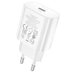 Мережевий зарядний пристрій Hoco N22 Type-C PD 25W білий