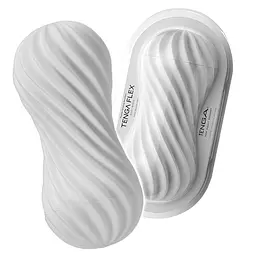 Мастурбатор Tenga Flex Silky White білий - мініатюра 3