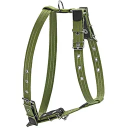 Шлея Collar Брезент бавовняна тасьма для середніх собак (ширина 25мм, А:47-72см, В:68-80см)