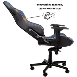 Геймерське крісло GT Racer чорне з темно-синім (X-8005 Dark Blue/Black) - мініатюра 8