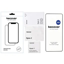 Скло захисне BeCover Poco F7 Pro / F7 Ultra 10D Black (713433) - мініатюра 3