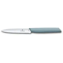 Кухонний ніж Victorinox Swiss Modern Paring Serrate 10см Blue (6.9006.10W21) - мініатюра 1