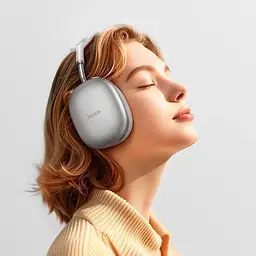 Навушники бездротові Hoco W55 Plus happiness ANC noise reduction сірі - мініатюра 5