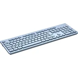 Клавіатура Canyon HKB-W01 UK/US AAA Wireless Blue (CNS-HKBW01BL) - мініатюра 4