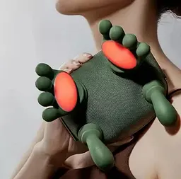Масажер для шиї з ручками Shoulder and Neck Massager FZ-831 Зелений, електричний масажер для всього тіла - мініатюра 10