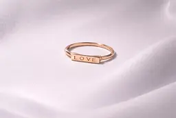 Золота каблучка LOVE К-0518 19 - мініатюра 2