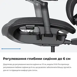 Ігрове крісло Anda Seat X-Air Pro Size XL Mesh Gray (AD-WY-01-GGF-G01) - мініатюра 8