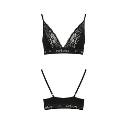 Еластичний топ з мереживом Passion PS001 TOP XL, black - мініатюра 5