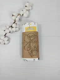 Пелюшка дитяча багаторазова непромокальна a.l.babybox Машини в місті жовтий 80x100 см Жовтий (NV 18145521) - мініатюра 3