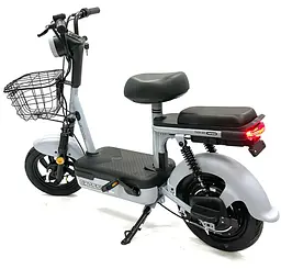 Электроскутер Двухместный Crosser Mini+Pas-система Сірий - мініатюра 4
