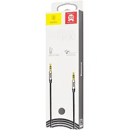 Кабель Baseus Yiven M30 3,5"-3.5" 1.5m Silver-Black CAM30-CS1 - мініатюра 2