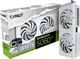 Відеокарта GeForce RTX 5060 Ti 8GB Palit White OC (NE7506TU19P1-GB2062M)