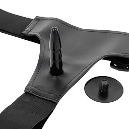 Страпон Harness Attraction Peter Strap-on Black, 18 см (тілесний) - мініатюра 3