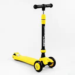 Самокат-велобіг 3 в 1 Best Scooter 32х14х61-75 см Жовтий 000231684 - мініатюра 5