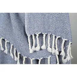 Плед-накидка Barine - Wool Basket indigo синій 120*175 - мініатюра 5