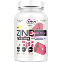 Минерал Genius Nutrition Zinc Citrate Sport 60 таблеток