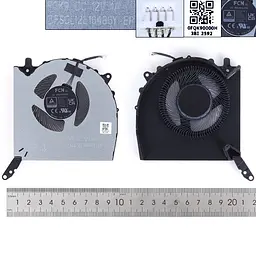Вентилятор кулер для Lenovo Legion Pro 5, 16IRX8 Type 82WK, (12V GPU fan, FQK9 DFSCL12E16486Y) - мініатюра 3