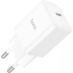 Мережевий зарядний пристрій Hoco N27 Innovative 20W USB-C White [93096] - мініатюра 2