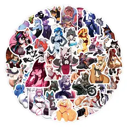 Стікерпак Фуррі Набір наклейок GeekLand Furry 60 штук
