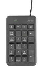 Клавіатура мембрана Xalas USB-A Numeric Keypad 23Key, USB-A, чорний Trust teh0013889