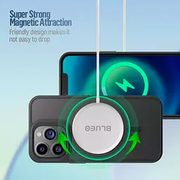 Чохол Blueo Frosted Anti-Drop with MagSafe для Apple iPhone 14 Plus Black [84457] - мініатюра 2