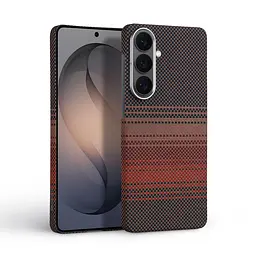 Защитный чехол для Samsung Galaxy S26 Plus 5G, BlackIcon Kevlar MagCase, кевларовый, разноцветный, панель, накладка с поддержкой MagSafe, противоударный, защита всего корпуса, усиленные углы, совместим с беспроводной зарядкой, ArmorStandart (ARM90157) - мініатюра 2