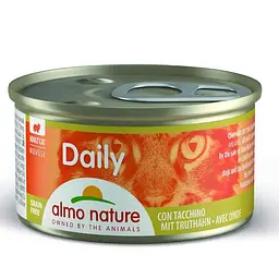 Консервований корм Almo Nature Daily Menu Cat Мус з індичкою для кішок (85 гр.)