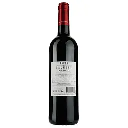 Вино Baron de Balmont AOP Medoc 2016, червоне, сухе, 0,75 л - мініатюра 2