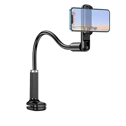 Тримач-гнучка штанга на затискачі Hoco HD4 Seaview mobile phone lazy holder чорний - мініатюра 2