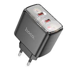 Адаптер мережевий Hoco Smart charger CS43A |2Type-C, 45W/3A, PD/QC|