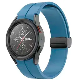 Ремінець для Samsung Galaxy Watch 5 40mm - світло-синій ширина кріплення 20мм силікон Watchbands Cls-black (W34-1WB66352299) - мініатюра 2