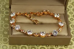 Браслет Xuping Jewelry Кліо з каменями 16.5 см 7 мм золотистий