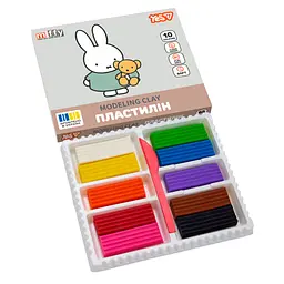 Пластилін YES, 10 кольорів 200 г., Miffy, (540718) - мініатюра 2
