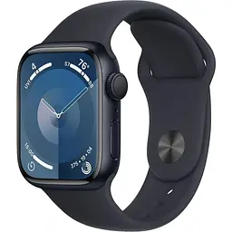 Смарт-часы Apple Watch Series 9 GPS 41mm Midnight Aluminum Case w. Midnight Sport Band - M/L MR8X3