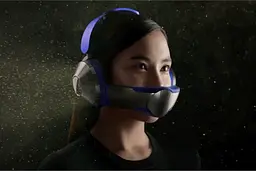 Навушники з вбудованим очищувачем повітря Dyson Zone Absolute Prussian Blue/Bright Copper (376067-01) [93348] - мініатюра 4
