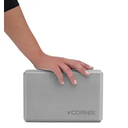 Блок для йоги Cornix EVA 22.8 x 15.2 x 7.6 см XR-0105 Grey - мініатюра 3