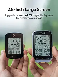 Велокомп'ютер XOSS G3+ gen3 GPS/ANT+ екран 2,8" 50 функцій - мініатюра 3