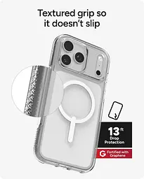 Чохол для iPhone 17 Pro Max ZAGG Gear4 Crystal Palace Clear Case MagSafe Прозорий протиударний - мініатюра 8