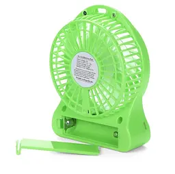 Вентилятор настільний акумуляторний 18650 USB діаметр 10см Portable Fan Mini зелений - мініатюра 2
