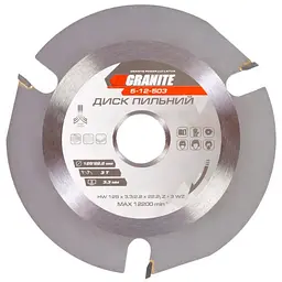 Диск пильний по дереву Granite 125 x 22.2 мм x 3 T