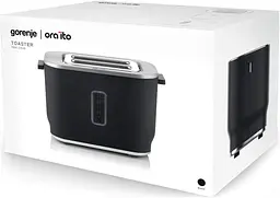 Тостер, 800Вт, пластик/метал, чорний Gorenje kuh0014901 - мініатюра 6