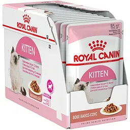 Набір вологого корму для кошенят Royal Canin Kitten Instinctive шматочки в соусі 1.02 кг (12 шт. х 85 г) - мініатюра 2