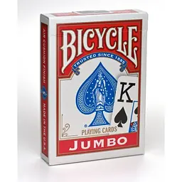 Карти гральні United States Playing Card Company Bicycle Jumbo Index (red blue) (00088) - мініатюра 2